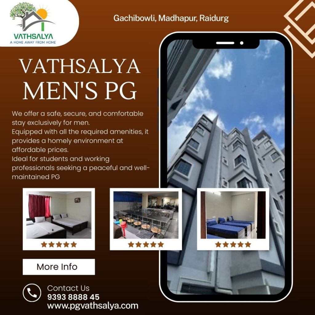 Affordable Men’s Hostel near Hitech City