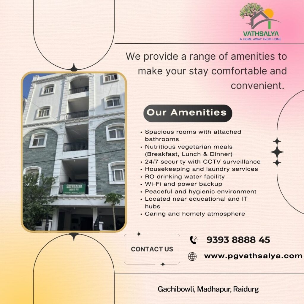 PG Near ISB & IIIT Hyderabad