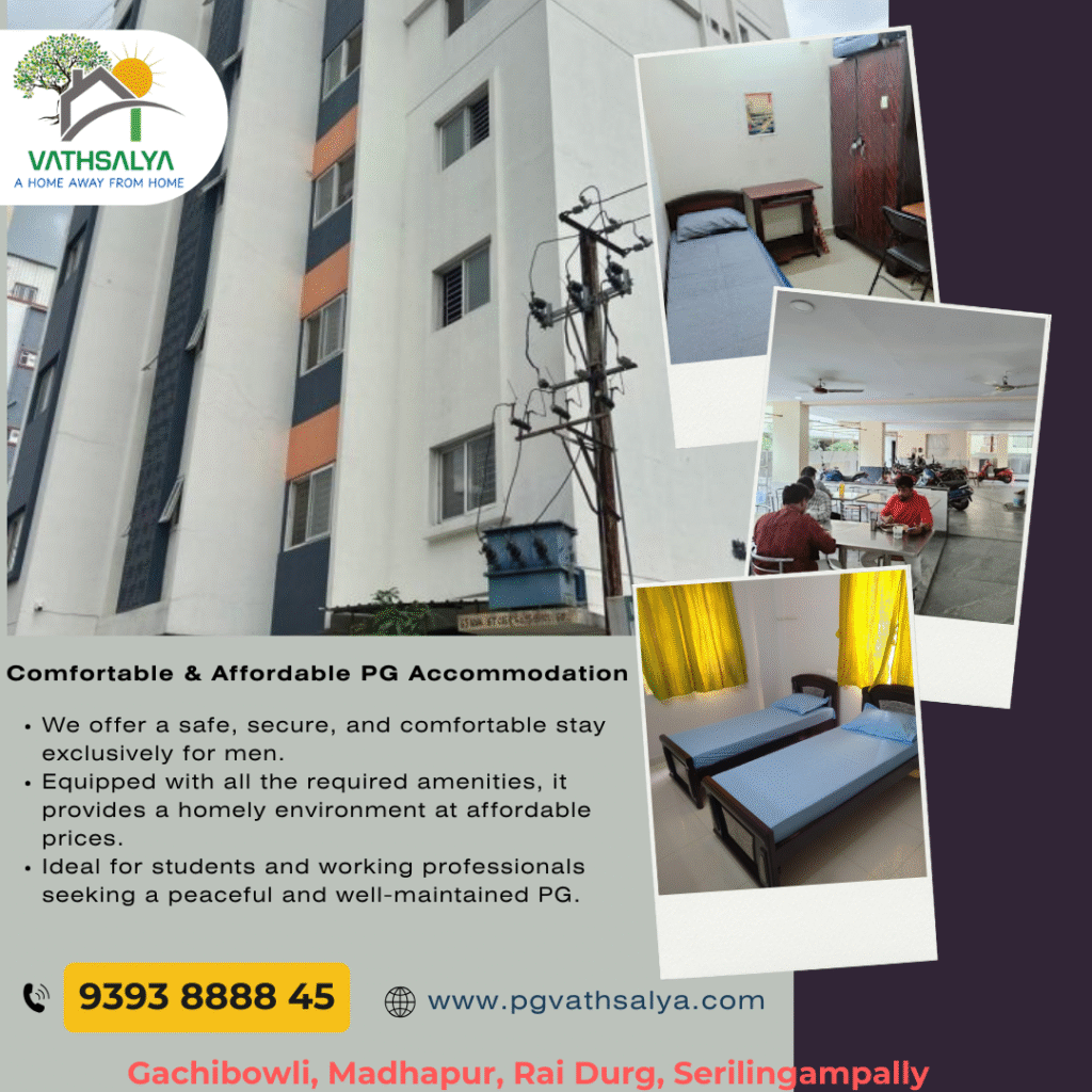 PG near office for working gents