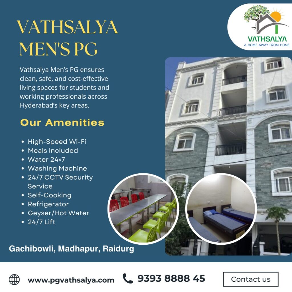 PG for Students in Hyderabad Male
