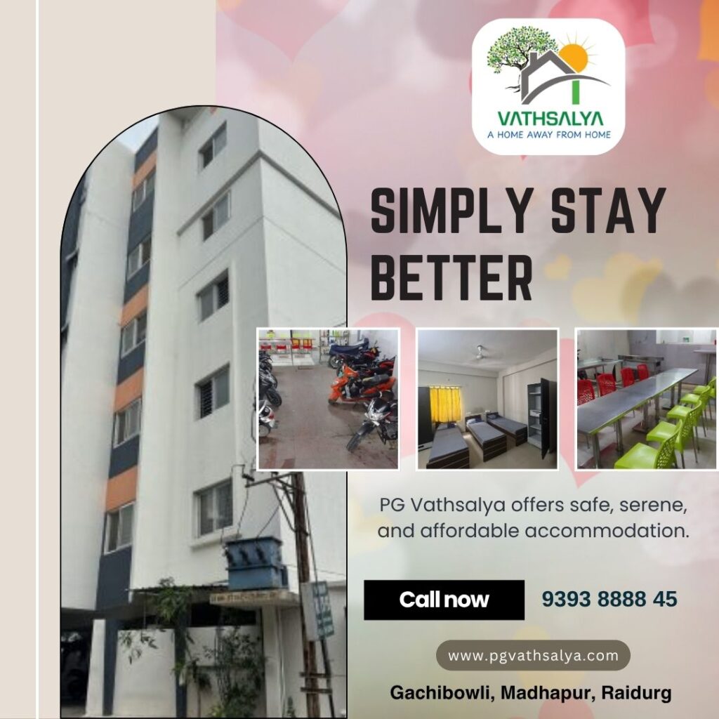 Single Room Men’s Hostel Hyderabad | PG Vathsalya